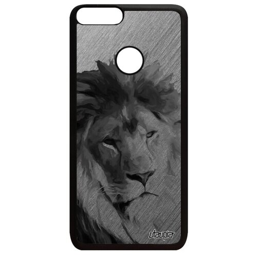 фото Защитный чехол на // huawei p smart 2018 // "лев" львица король, utaupia, серый