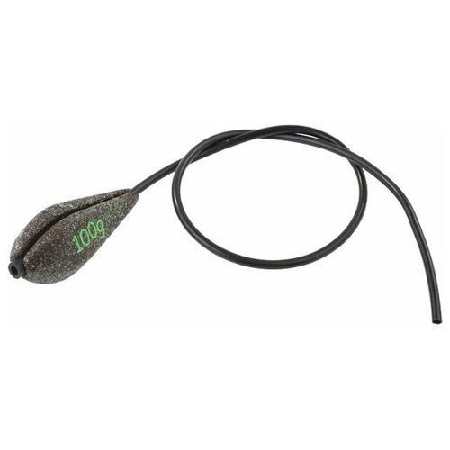 фото Грузило карповое сменное mikado скользящее с антизакручивателем (тёмно-зелёный) 19g 60 г.