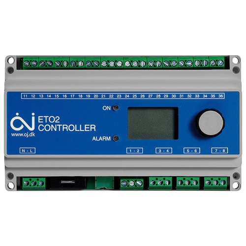 Терморегулятор OJ Electronics ETO2-4550 серый сталь терморегулятор для теплого пола occ4 1991 ru oj electronics