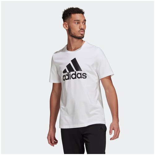 фото Футболка adidas m bl sj t белый l gk9121
