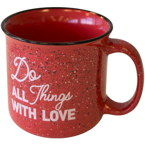 Кружка керамическая Enamel, 470 мл, желтый цвет