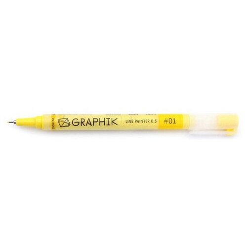 Derwent Ручка капиллярная Graphik Line Painter №01 лимонный