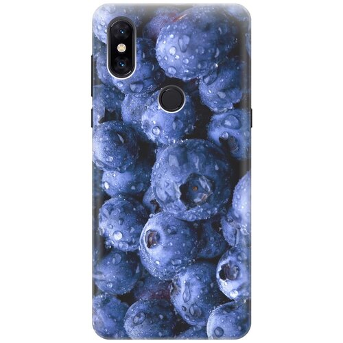 фото Re:pa накладка transparent для xiaomi mi mix 3 с принтом "черника"