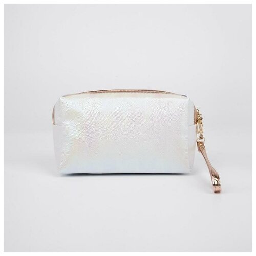 фото Косметичка на молнии, с ручкой, цвет белый profit