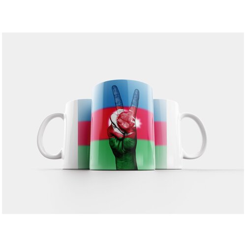 фото Кружка "азербайджан, флаг, мир" 320 мл lotsprints