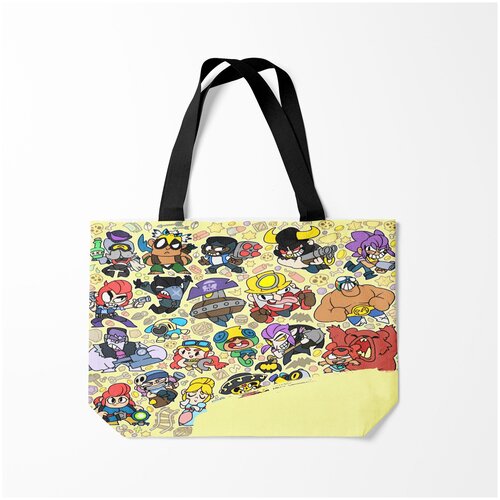 фото Сумка-шоппер / 46х35 см / геймерам / brawl stars burnettie
