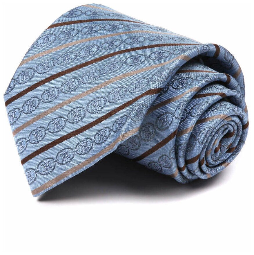 Серо-голубой мужской галстук Celine 73004 