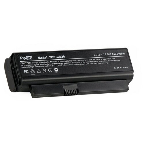 фото Аккумуляторная батарея усиленная topon для ноутбука hp compaq presario cq20-320 14.8v (4400mah)