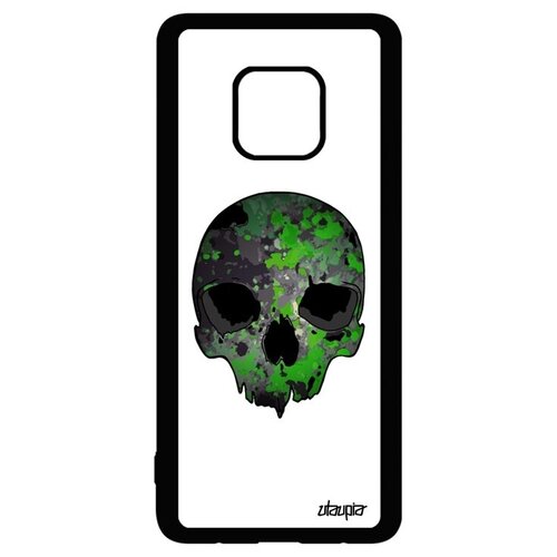 фото Защитный чехол на телефон // huawei mate 20 pro // "череп" кость мертвец, utaupia, белый