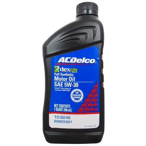 Моторное масло AC DELCO Full Synthetic dexos 1 Gen2 Motor Oil SAE 5W-30 (0,946л)