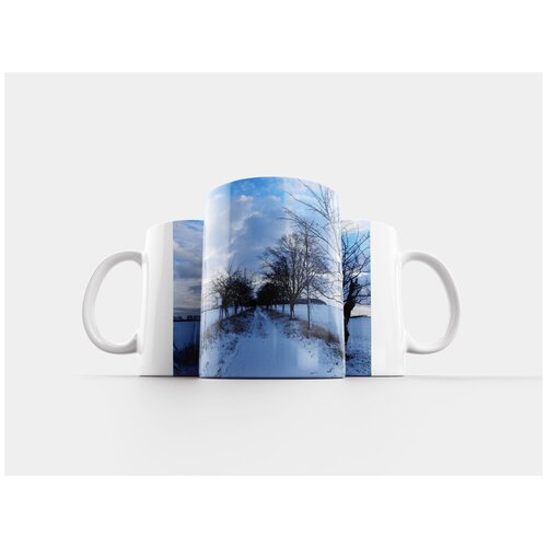 фото Кружка "зима, снег, голубое небо" 320 мл lotsprints