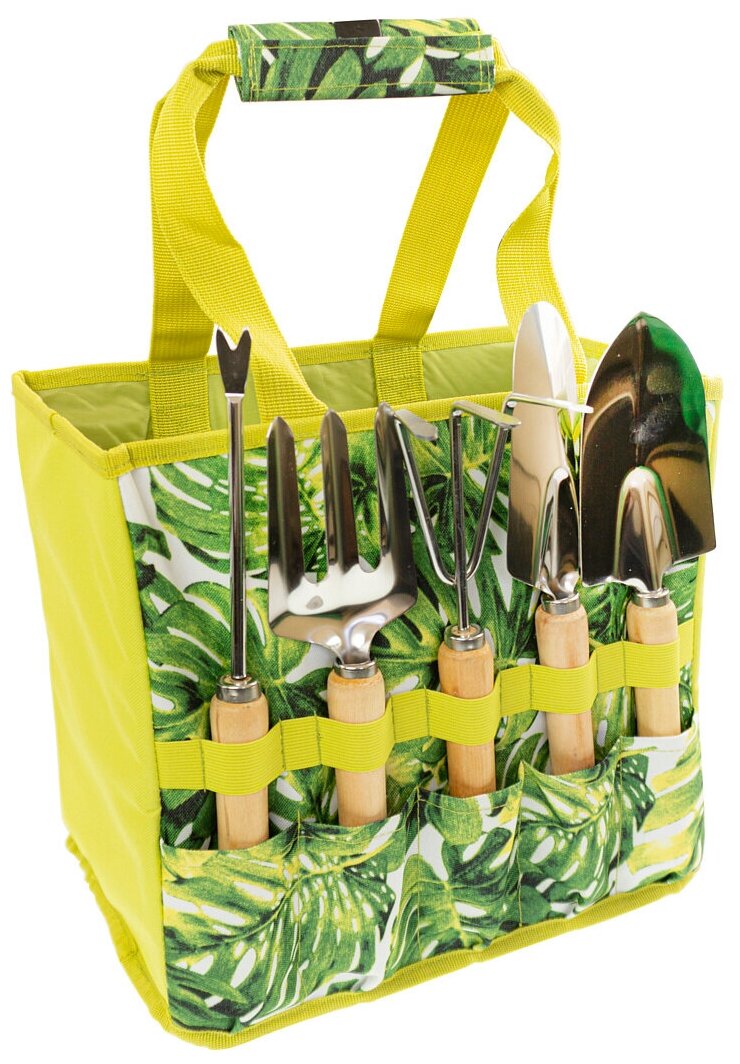 Homy Mood для дачи / Набор садовых инструментов в сумке/для сада и огорода, 9 предметов - фотография № 3