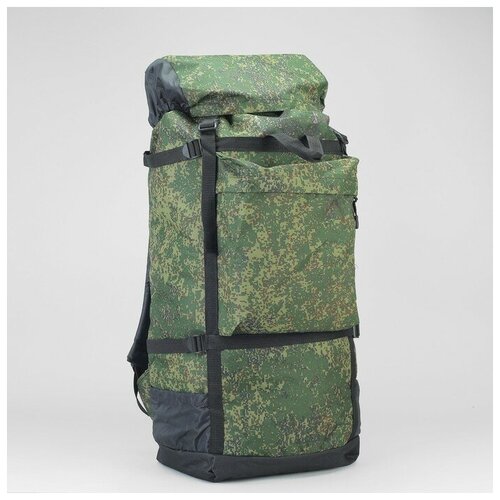 Рюкзак туристический, 60 л, отдел на шнурке, 3 наружных кармана, цвет хаки