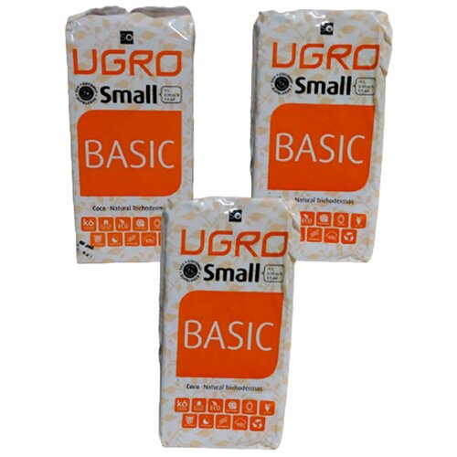 Кокосовый субстрат Ugro Small 11л (3шт в комплекте) не требует промывки