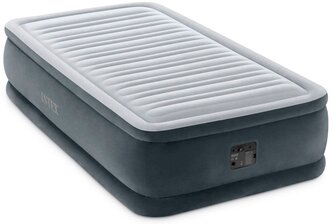 Надувная кровать Intex Comfort-Plush (64412), светло-серый/темно-серый