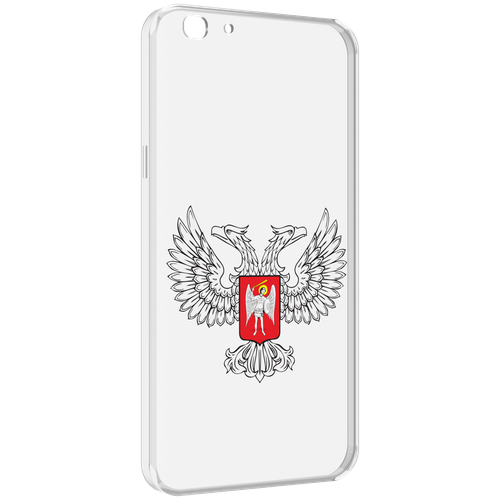 Чехол MyPads герб-ДНР-донецкая-народная-республика для Oppo A77 / F3 (2017 год) задняя-панель-накладка-бампер