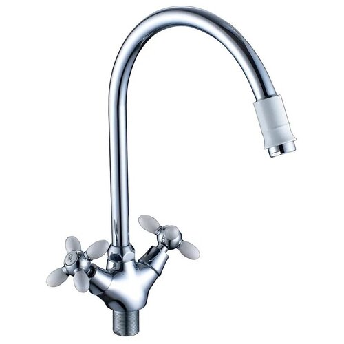 Смеситель Grange для кухни кер. под гайку 7022763WC-M7156 хром-белый