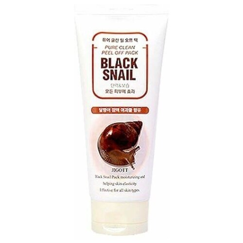 фото Маска-пленка очищающая с муцином черной улитки jigott black snail pure clean peel off pack, 180мл