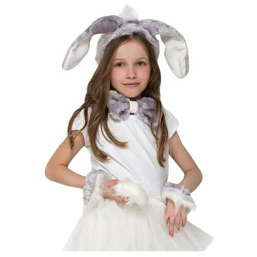 фото Карнавальный костюм зайка набор серый размер универсальный нет бренда