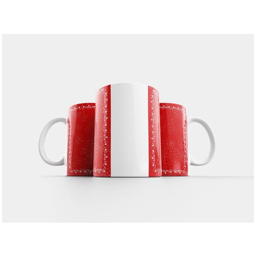 фото Кружка "шаблон, зима, рождество" 320 мл lotsprints