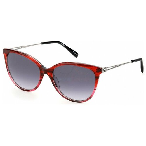 Солнцезащитные очки Pierre Cardin, кошачий глаз, оправа: пластик, с защитой от УФ, для женщин, красный