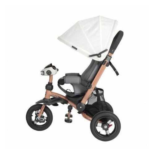 фото Велосипед- коляска moby kids 3кол. stroller trike 10x10 air car, молочный, золот. металлик