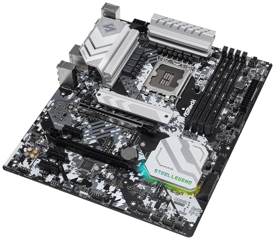 Материнская плата Asrock H670 S1700 ATX H670 STEEL LEGEND A - фото №2