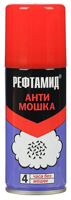 Средство защиты от комаров Рефтамид Аэрозоль Антимошка 100ml 2477397