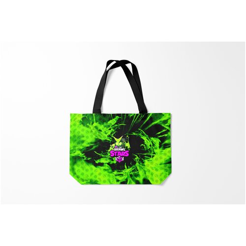 фото Сумка-шоппер / 46х35 см / геймерам / brawl stars 8bit virus burnettie