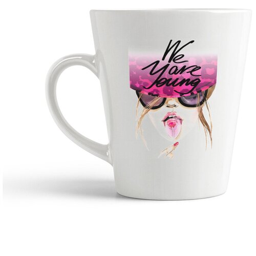 фото Кружка-латте coolpodarok "девушка с леденцом. we are young"