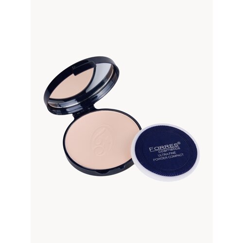 Пудра для лица Farres компактная с шелком тон 02 бледно-бежевый 316₽
