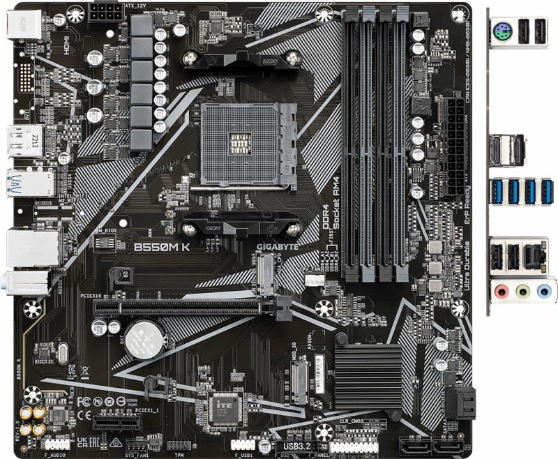 Материнская плата GIGABYTE B550M K (rev 10)