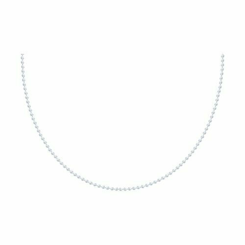 Цепь The Jeweller, серебро, 925 проба, родирование, полновесная, плетение ролло, длина 55 см., средний вес 5.46 гр., серебряный