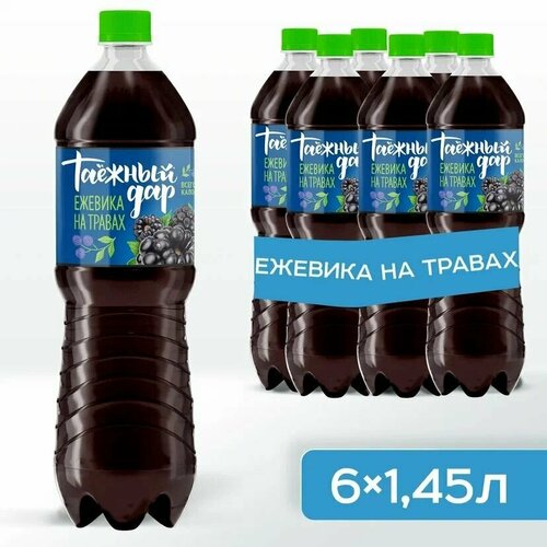 Газированная вода Таежный Дар "Ежевика на таежных травах" 1,45л