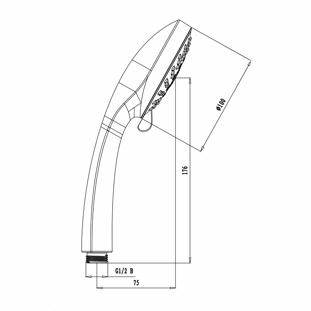 Лейка душевая Lemark LM0125C, 5-функциональная