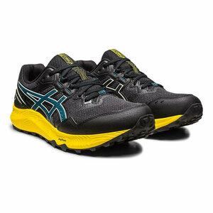 Кроссовки ASICS, размер 10,5 US, черный, синий