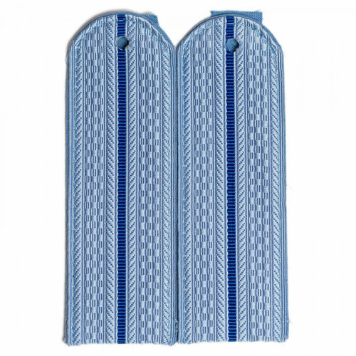 Погоны Минюст голубые 1 васильковый просвет (мл. офиц. состав), Материал Пластиковые