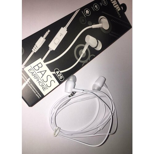 Вакуумные наушники с микрофоном А20 разъем 35мм белые 15000₽