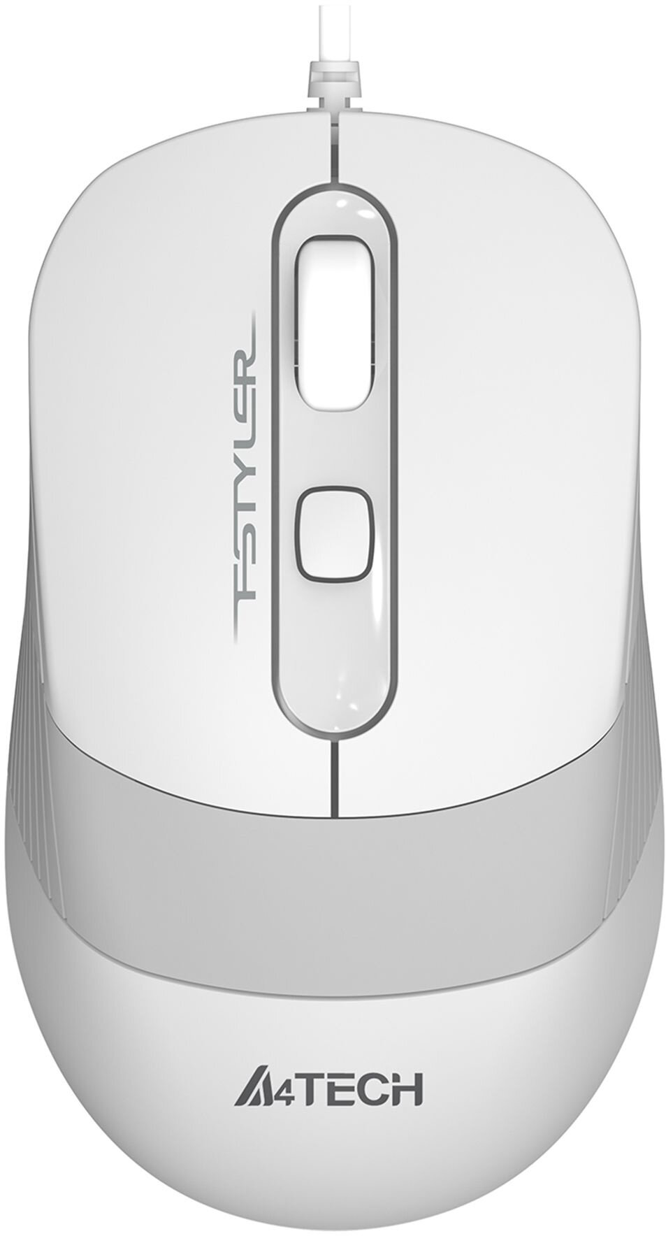 Мышь A4Tech Fstyler FM10S, белый/серый (fm10s usb white) - фото №1