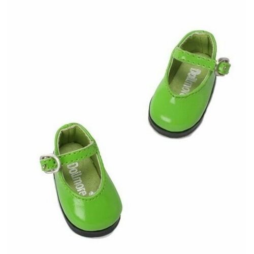 Туфельки Dollmore Basic Girl Shoes Enamel (базовые лаковые зеленые для кукол Доллмор 26 см) dollmore mash marigold shoes туфли с цветком бархатцев цвет фиолетовый для кукол доллмор
