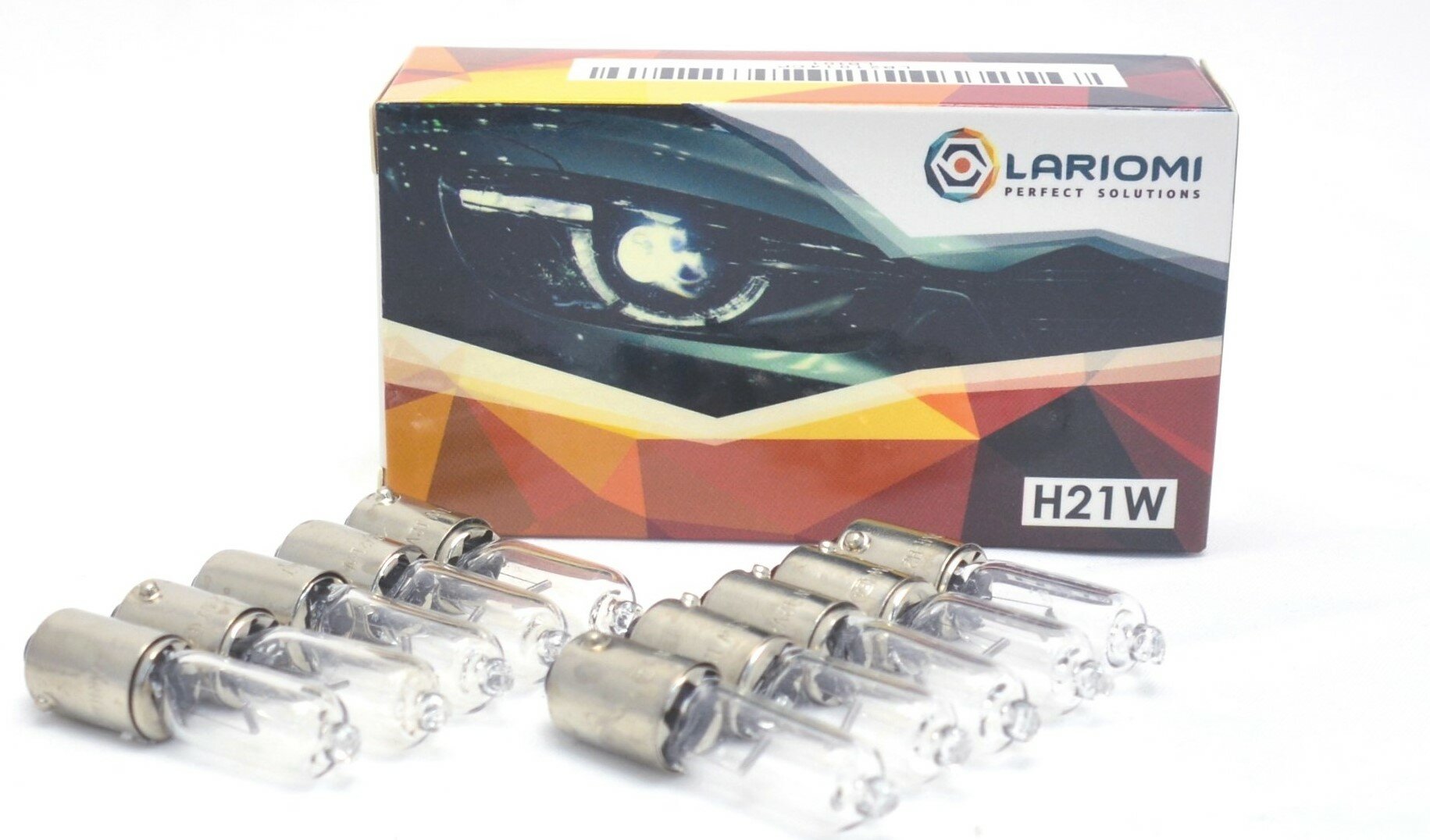 Lariomi лампа накаливания h21w 12v 21w bay9s lb21014cp 1шт