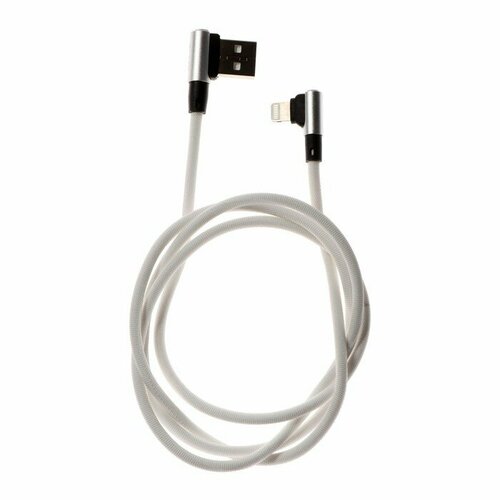 Blast Кабель Blast BMC-217, Lightning - USB, нейлоновая оплетка, L-образный, 1.0 м, серебристый