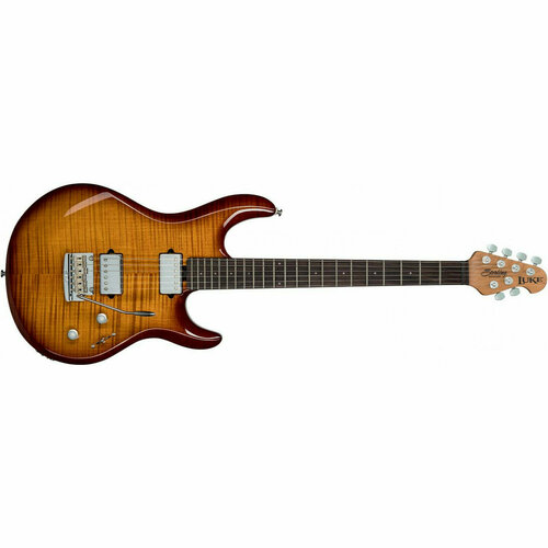 STERLING LK100-HZB электрогитара Luke Signature in Flame Maple Hazel Burst