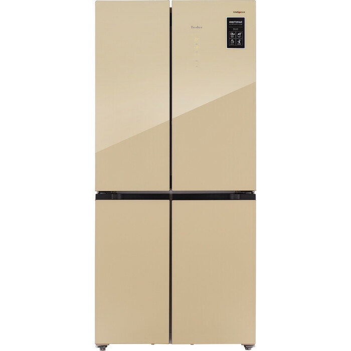 Холодильник Tesler RCD-482I BEIGE GLASS — фото 2