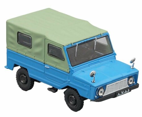 Сувенирная модель автомобиля ЛуАЗ-969 Волынь зелено-голубой 1:43