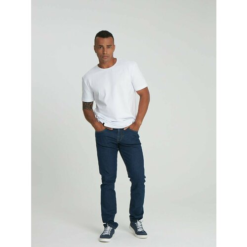 Джинсы зауженные Velocity, размер 29/34, синий uniform experiment rigid denim tapered stretch selvedge