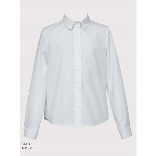 фото Школьная блуза sly, размер 152, белый