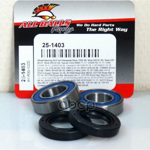 Подшипник Передней Ступицы ALL BALLS RACING арт 25-1403 6270₽