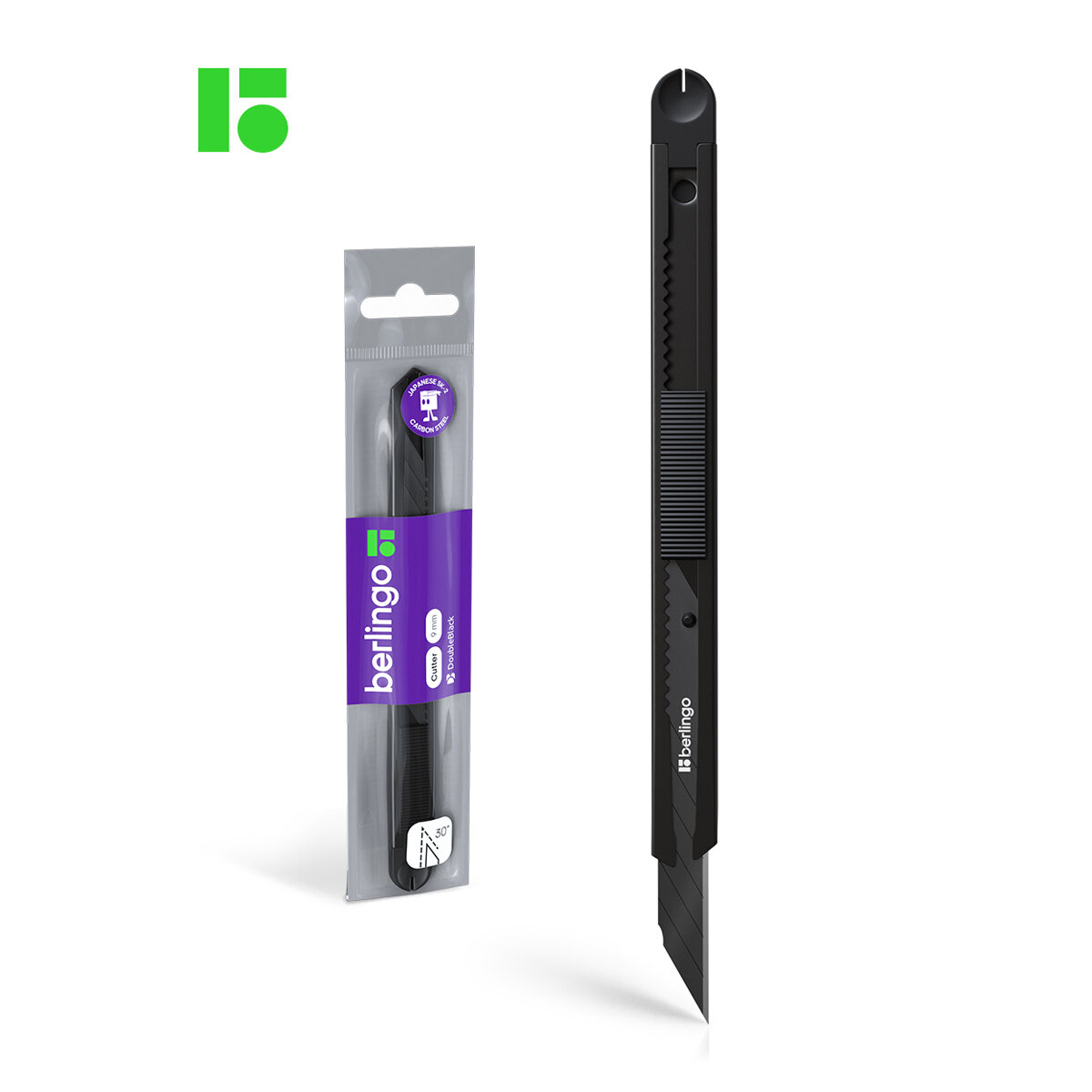 Нож канцелярский 9мм Berlingo 