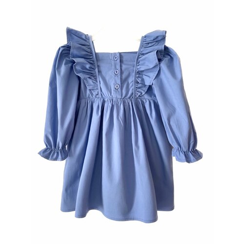 Платье EMELLA, хлопок, размер 98, синий, голубой